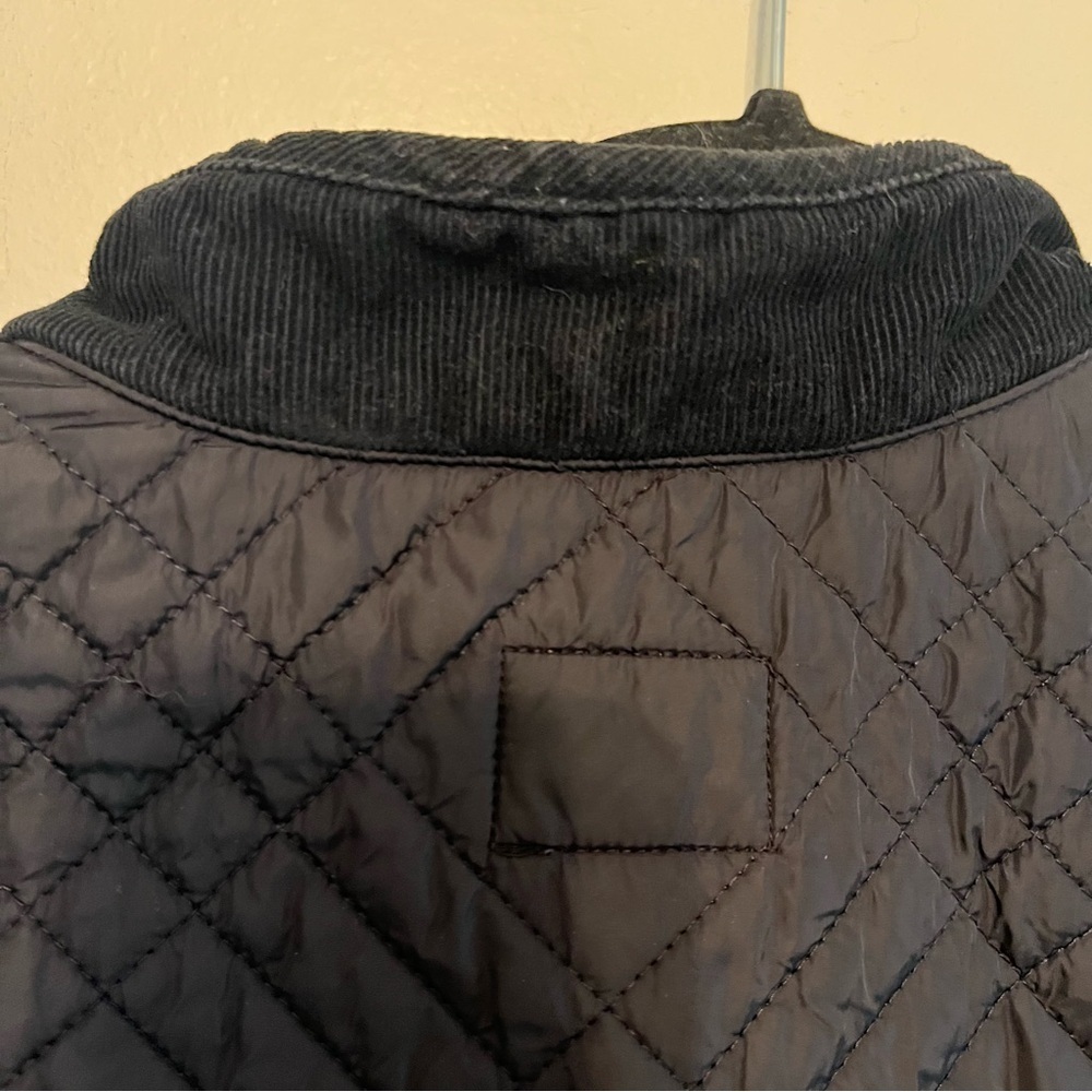 J.Jill Black Full Zip Sleeveless Side Snap Quilted Nylon Vest Size XL - Picture 10 of 15